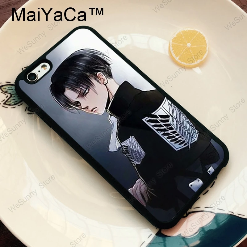 MaiYaCa Levi Ackerman атака на Титанов ТПУ Пластиковый чехол для телефона для iPhone 11 Pro MAX X XR XS MAX 6 6s 7 8 Plus 5S задняя крышка чехол