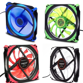 

KEEPRO LED Case Fan 120Mm Fans Silent Sleeve Bearing 3Pin Desktop PC Fan Computer Cooling Cooler CPU Coolers Radiators