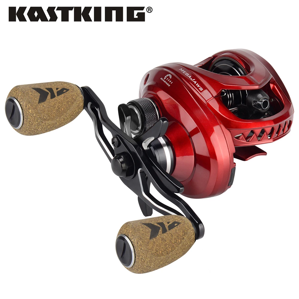 KastKing MegaJaws baitcasing катушка Макс тяга 8 кг 11 + 1 BBS Рыболовная с 4 передаточными