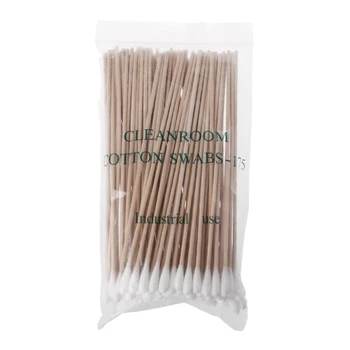 

100Pcs/Set 6'' Cotton Swabs Wood Handle Applicator Q-tip For Wound Care Crafts
