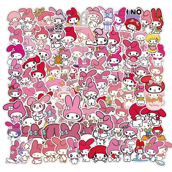 

50/100pcs Melody Sticker Cartoon Image Pink Cute Girl Sticker Suitcase Skateboard Guitar Ipad Waterproof Graffiti Decals Toys