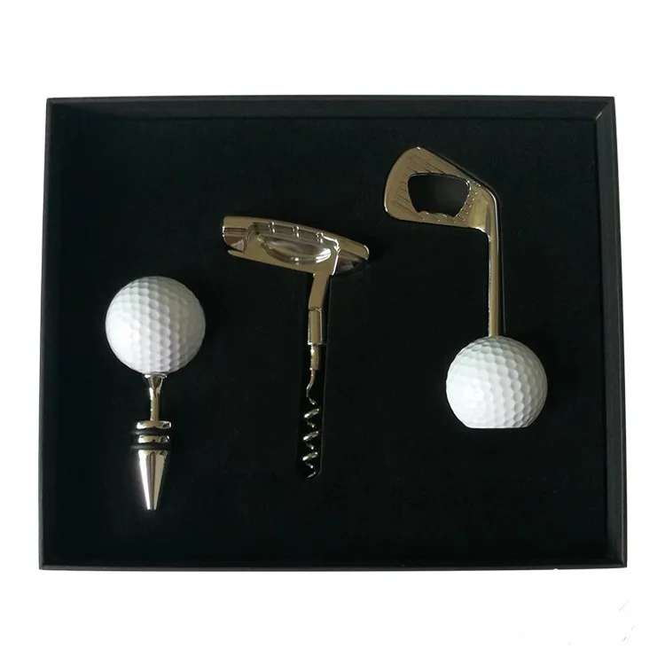 Novelty Golf Ball Wine Beer Opener Golf Beer Opener Stopper Sealer Plug Corkscrew Cap Puller with Gift Case.,The Bottle Stopper