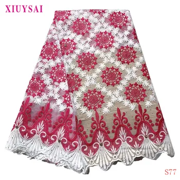 

African Lace Fabric 2020 Embroidered Nigerian Laces Fabric Bridal High Quality French Tulle Lace Fabric For Wedding Party S77