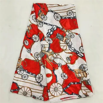 

African wax ribbon silk wax ankara 2020 satin fabric 5yards audel/modell cotton fabric for dress XM041702