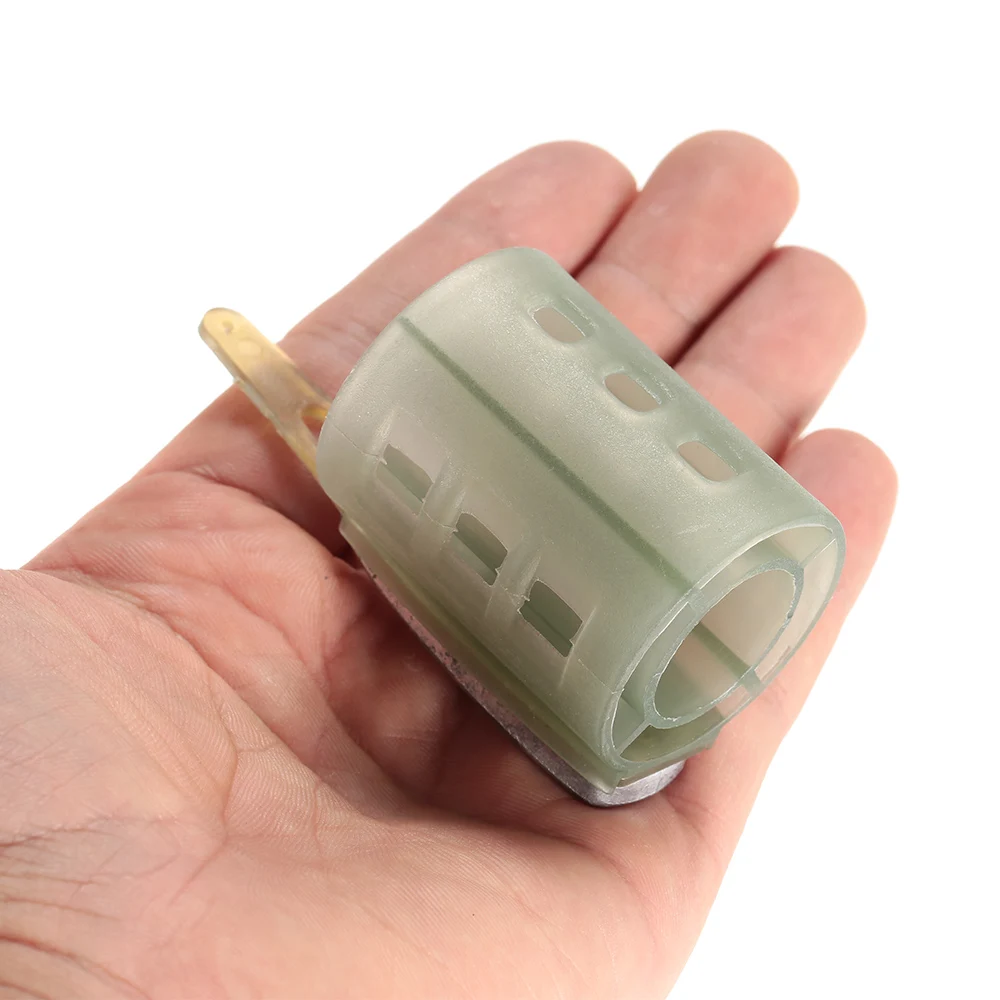 Durable Fish Lure Cage Open End Feeders Carp Fishing Bait Trap with Lead Sinker 30g/40g/50g/60g/70g/80g | Спорт и развлечения