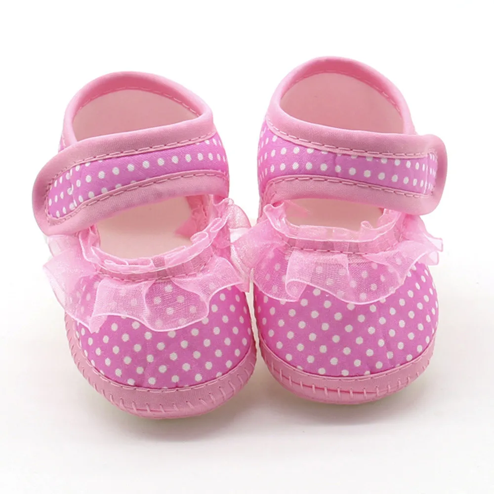 Baby Girl Soft Shoes Soft Comfortable Bottom Non-slip Fashion Lace Crib Casual Flats Shoes baby shoes children flats