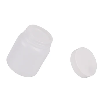 

mouth Bottle 300mL 1Pc Laboratory Chemical Storage Case White Plastic Wide