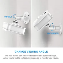 Настенный датчик безопасности металлический кронштейн камеры безопасности Крытый Кронштейн 360 градусов вращения ING-SHIPPING