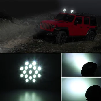 

Lamp Work light 7 inch Round Shape LED Black Headlight Replacement IP67