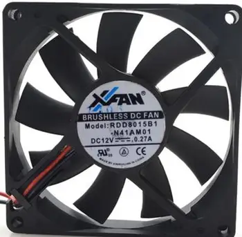 

for RDD8015B1-N41AM01 12V 0.27A 8CM 8015 2-wire cooling fan Free shipping