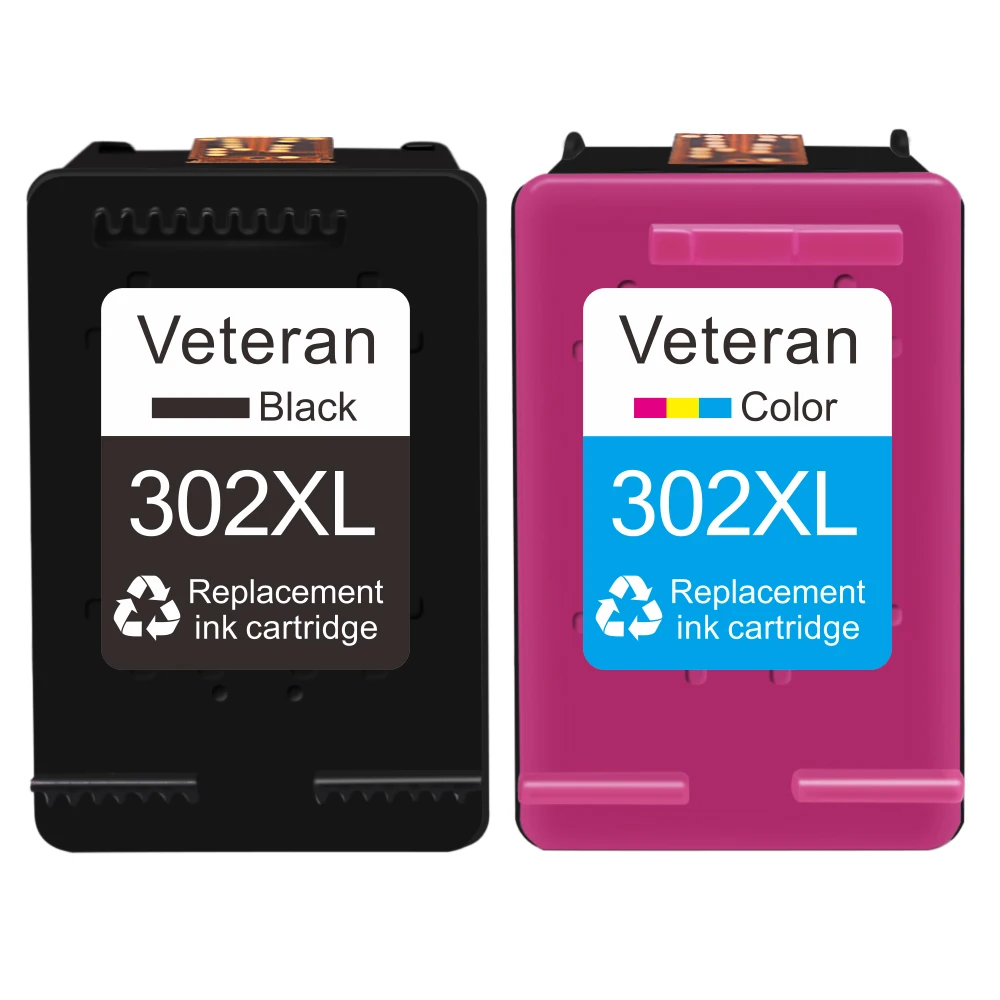 Картридж Veteran 302XL с черными чернилами для замены картриджей Hp302xl Hp 302 Xl New Deskjet 1110 2130