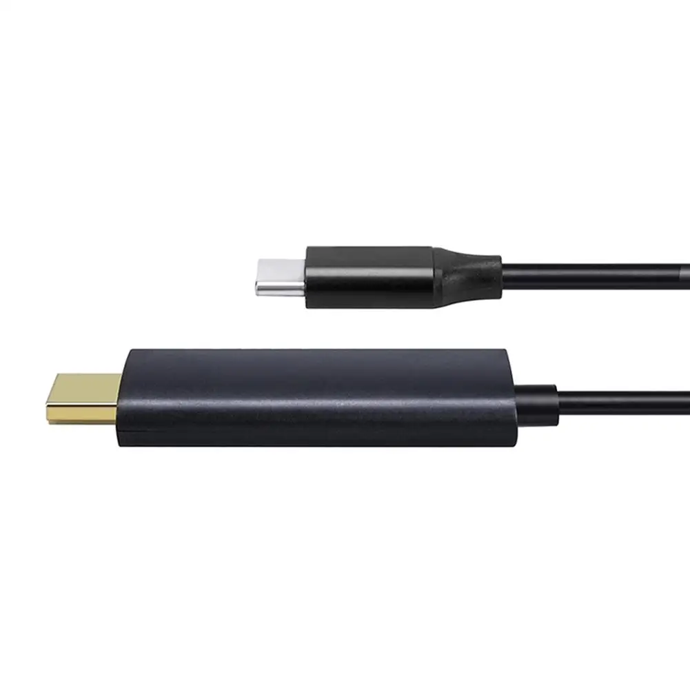 2 м тип-c к HDMI кабель адаптер 4 к 60 Гц HD конвертер Plug And Play кабель конвертер «Папа-мама» для ПК компьютер ТВ дисплей