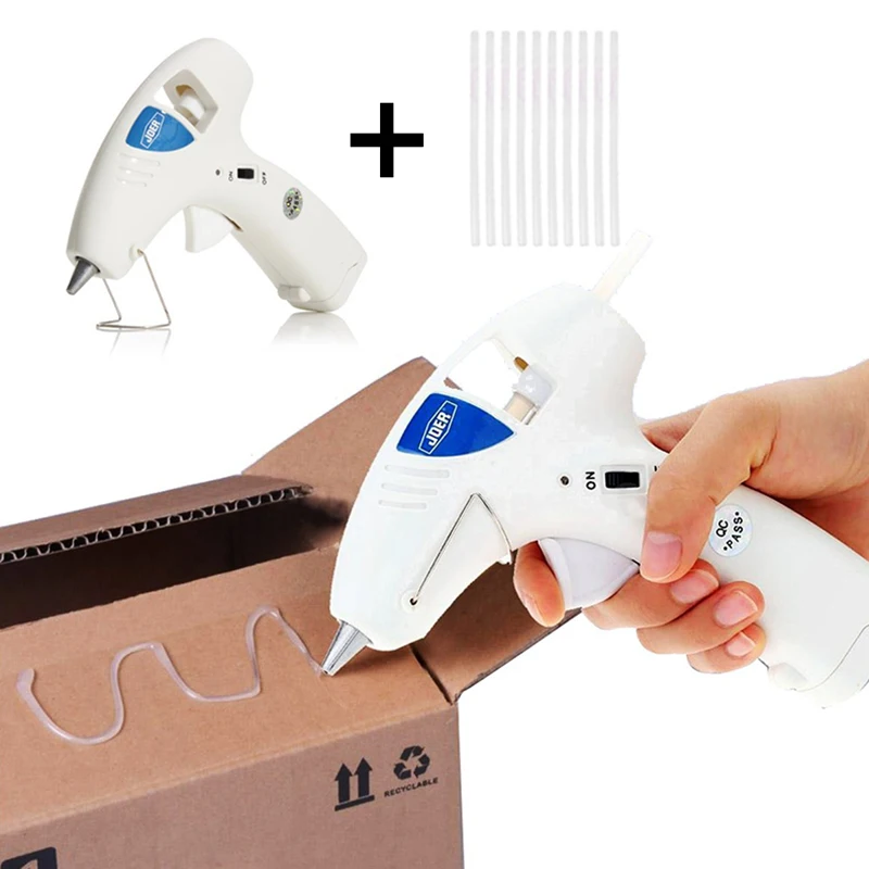 1Pcs 10W Hot Glue Gun Wireless for Home Repairs DIY Arts &amp Crafts With 10/20/50/100pcs 7mm Stick | Инструменты
