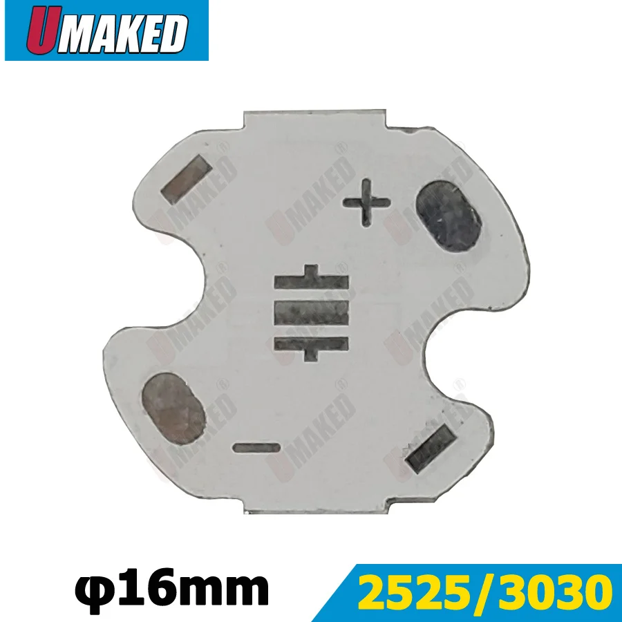 16mm LED PCB for XPD2525/OSRAM3030 chips aluminum plate base heat sink DIY led light