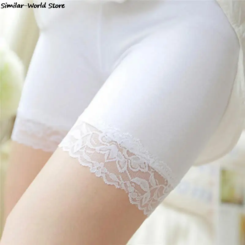 Women Hot Sell Comfortable Safety Short Pants New Summer Seamless Shorts Under Skirt Lace Underwears Modal Boxers Safety Shorts images - 6