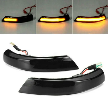

2X Dynamic Turn Signal Light LED Side Wing Blinker Light for Ford Focus 2 3 Mk2 Mk3 Rearview Mirror Indicator For Mondeo Mk4