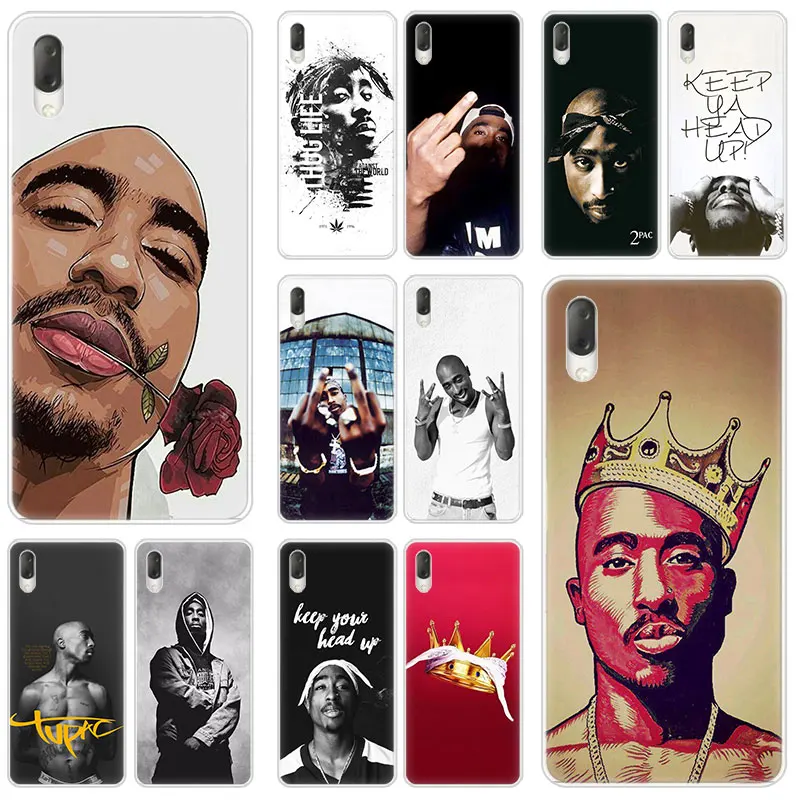 2Pac для телефона с изображением Тупака Амару Шакура жесткий чехол Sony Xperia L1 L2 L3 X XA XA1