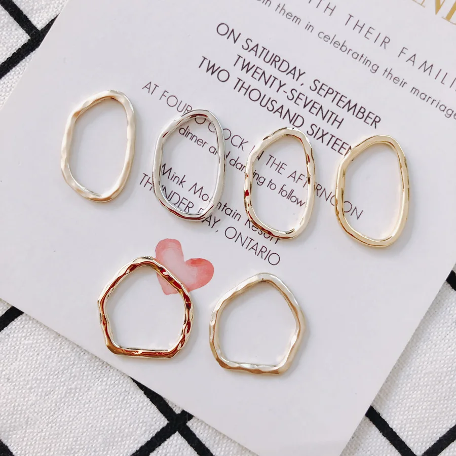 

DIY Jewelry Findings Fashion Zinc Alloy Geometry Hollow Out Charms Ornament Accessries Girl Necklace Pendants