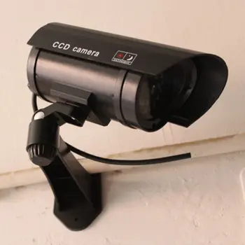 

Monitor Security Guard Simulation Surveillance Camera Outdoor Indoor Dummy IR Camera Built In LED Flashing Light