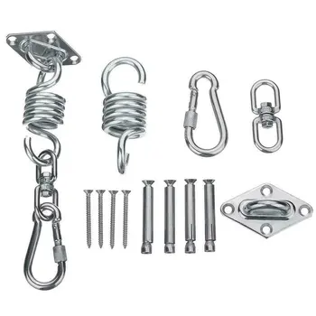 

360 Degrees Hammock Hook Swing Chair Ultimate Hanging Swing Spring Stainless Steel 250kg Kit Bearing Hook Heavy Duty