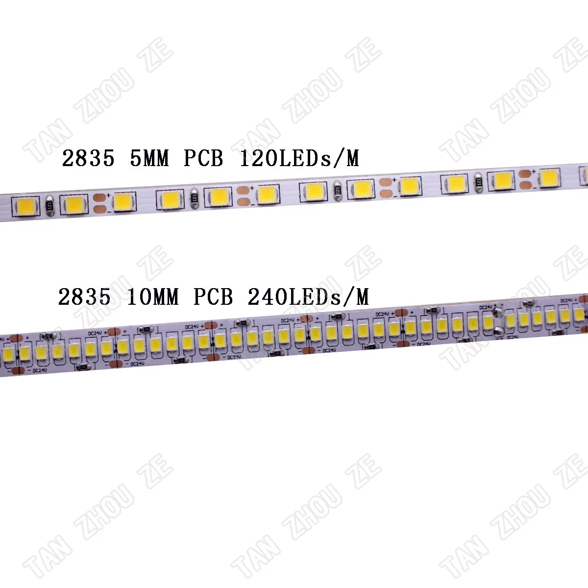 Светодиодный светильник CRI 80 + 5 мм 10 PCB 12 в 24 В 2835 120 светодиодный s 240 s/m диодный