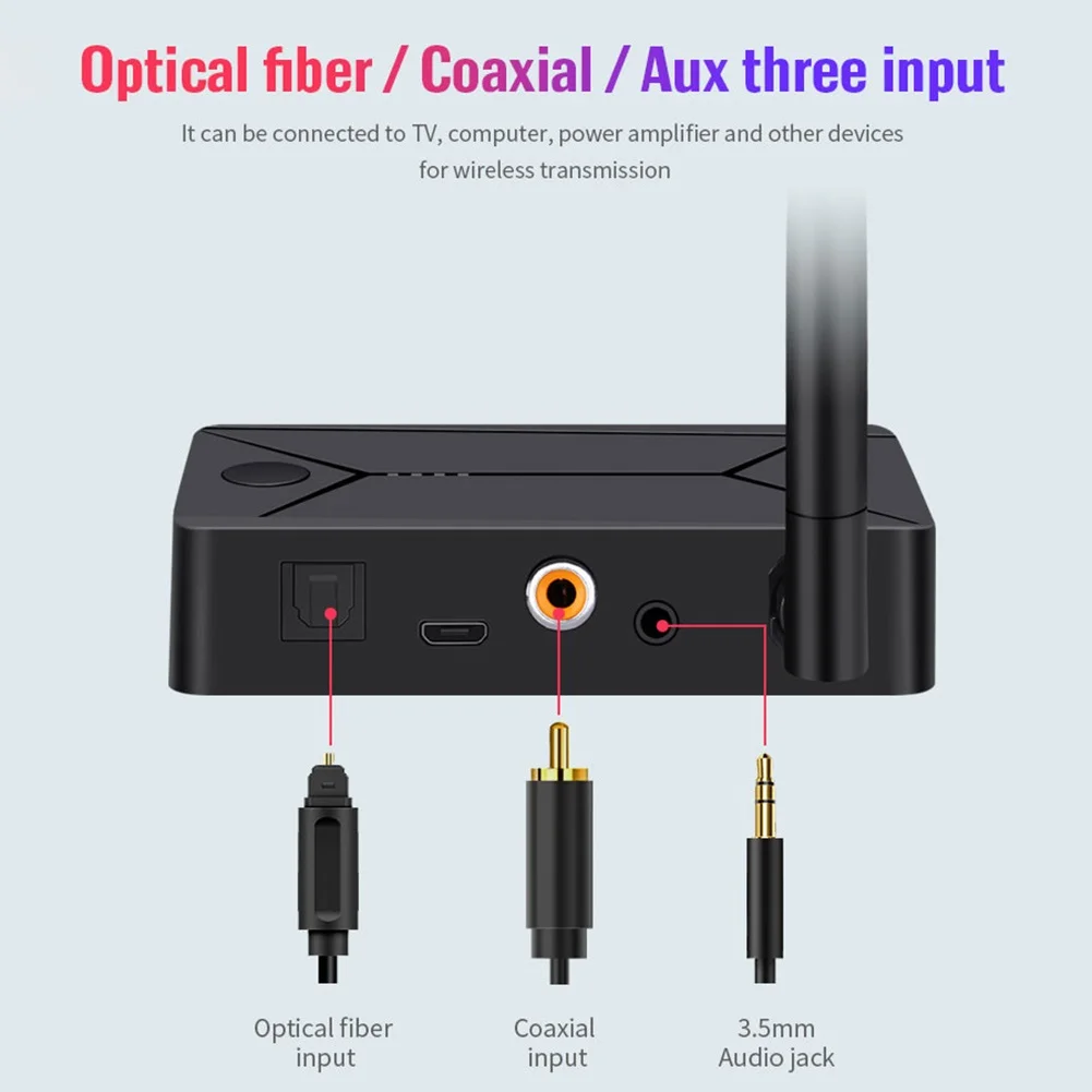 Беспроводной автомобильный адаптер Aptx HD LL Bluetooth 5 0 аудиоприемник обход 3 в 1 Spdif RCA