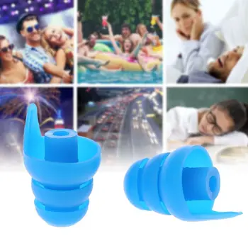 

1 Pair Silicone Earplugs Noise Cancelling Ear Plugs Hearing Protection 5 colors