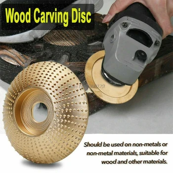 

Golden Woodworking Angle Grinder Disc Tool Grinding Wheel Carbide Wood Sanding Carving Abrasive Cutter for Sanding Shape