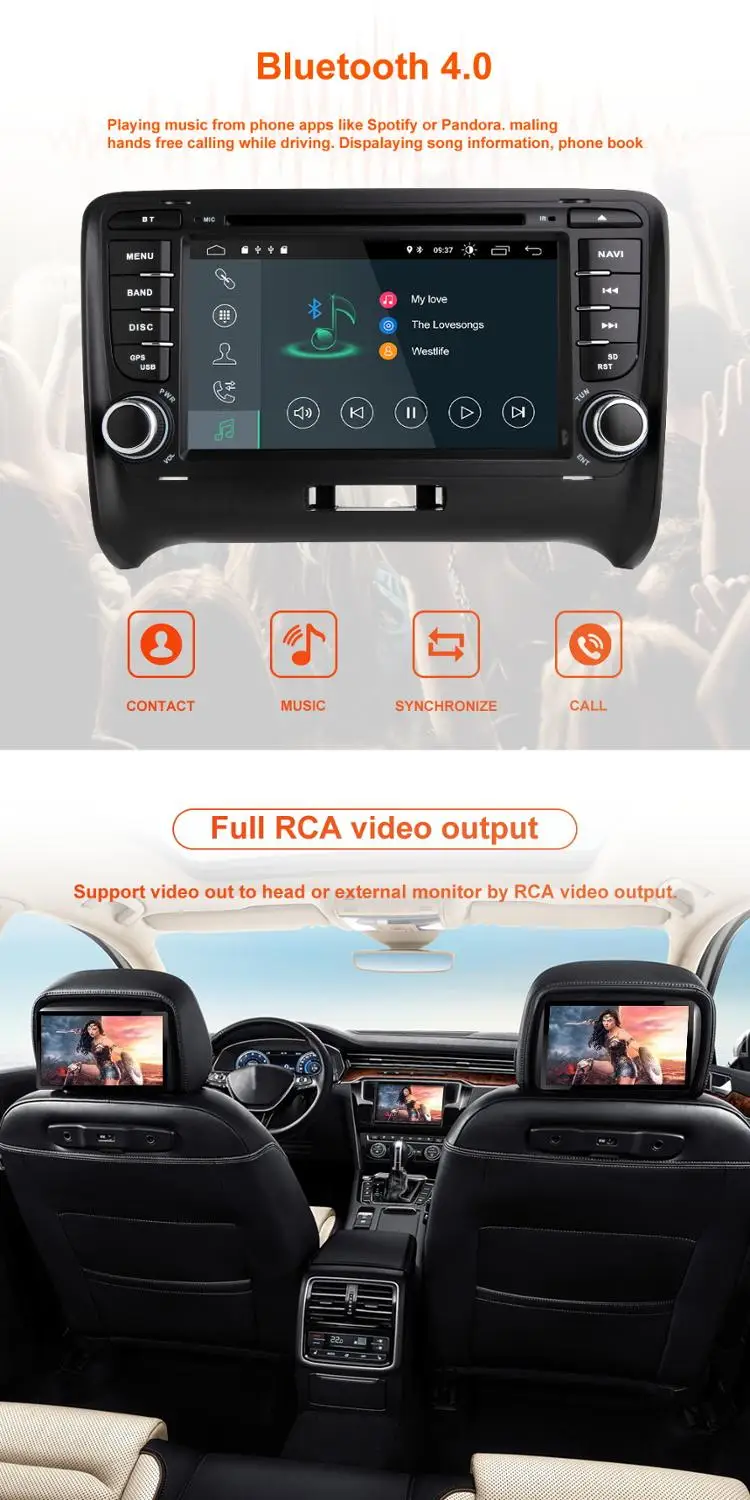  ZLTOOPAI Android 10 Car DVD Player GPS Auto Stereo For AUDI TT MK2 Radio Car Player DVR SWC DSP WIF