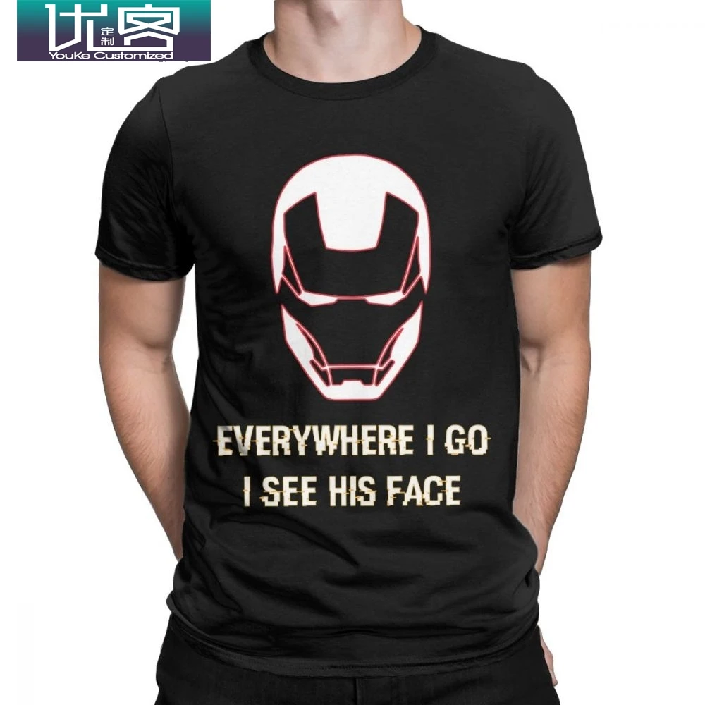 Everywhere I Go I See His Face Spiderman Tee Shirt Far From Home