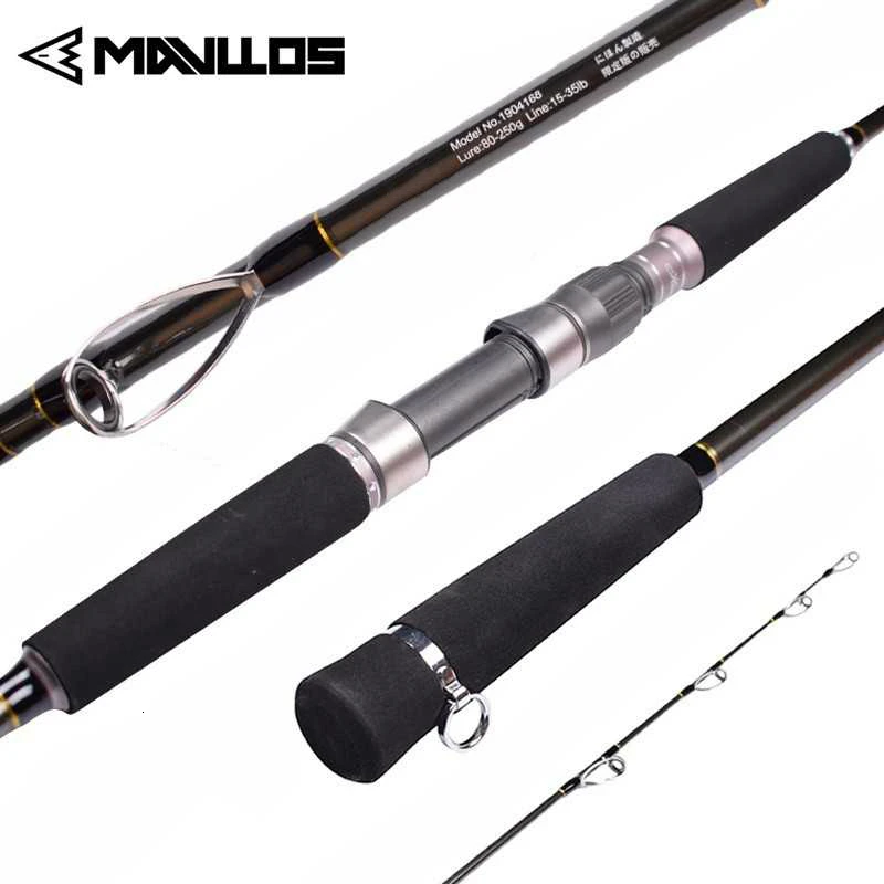 Mavllos RAPTOR Superhard Jigging Rod Spinning Fishing Rod Lure Weight 80-250g Portable 2 Sections Saltwater Boat jig Fishing Rod Mavllos RAPTOR Superhard Jigging Rod Spinning Fishing Rod Lure Weight 80-250g Portable 2 Sections Saltwater Boat jig Fishing Rod