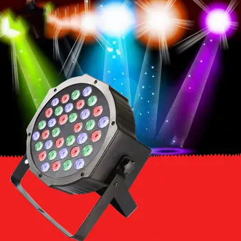 

New 100-240V Voice Control DMX512 Stage Light LED Par RGBW LED Stage Lights Par Light for Disco DJ Projector Party Decoration