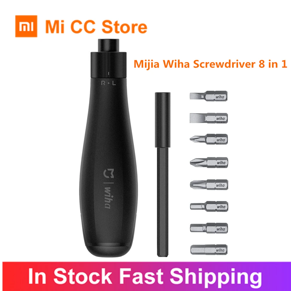 Оригинальная отвертка Xiaomi Mijia Wiha 8 в 1 Набор отверток с храповым механизмом