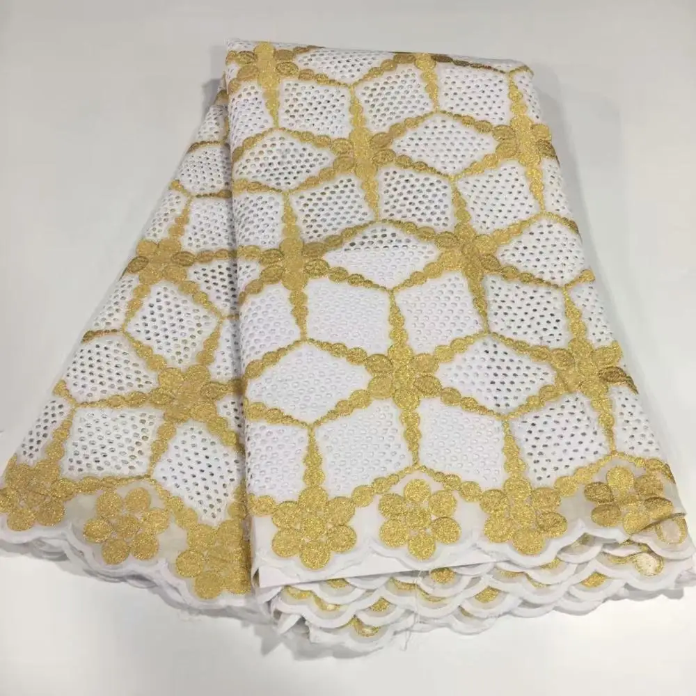 Новейшее швейцарское сухое кружево высокое качество кружева хлопок ткань из Дубая Африканское парчовое полотно 5 ярдов