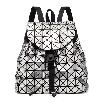

Laser Backpack Female Laptop Backpack Book Bag School Casual Rucksack Travel Daypack Women Backpack Luminous Geometric Sequin