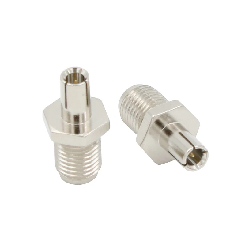 10PCS  SMA to TS9 adapter SMA female plug to TS9 male plug connector adapter nickelplated straight