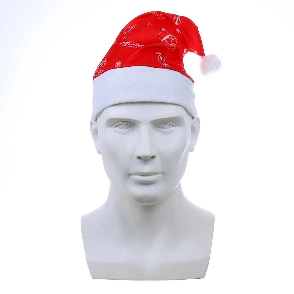 

5 PCS Adults Christmas Hat Xmas Red Caps Santa Claus Cosplay Hats For Children