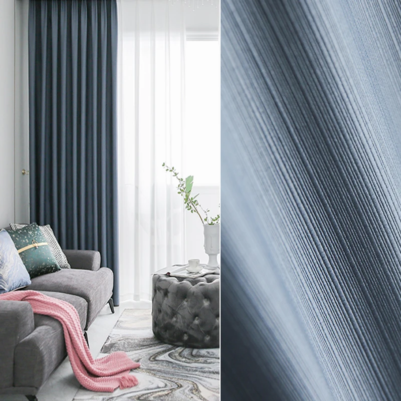 YCENTRE Modern Style Solid Color Window Treatment Curtains Thermal Insulated Curtains Blackout Curtain Drape For Living Room 