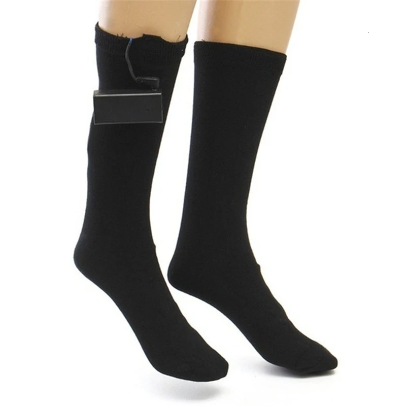 Лидер продаж; зимние электрические носки; носки с подогревом; повседневные однотонные теплые носки; мягкие теплые носки для ног