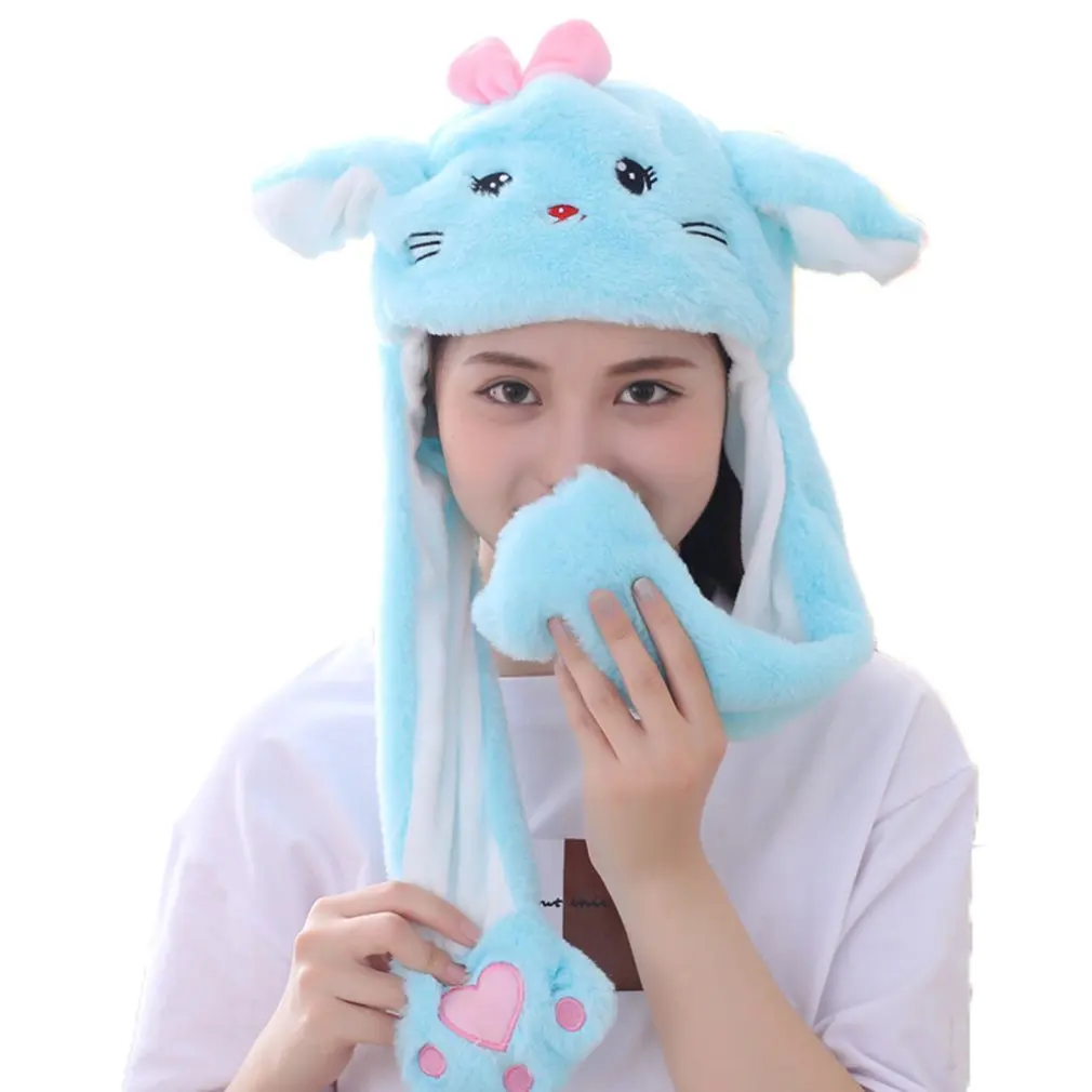 2021 New Rabbit Women's Hat Beanie Plush Can Moving Bunny Ears Hat with Movable Ears Hat for Women/Child/Girls 2021 New Rabbit Women's Hat Beanie Plush Can Moving Bunny Ears Hat with Movable Ears Hat for Women/Child/Girls