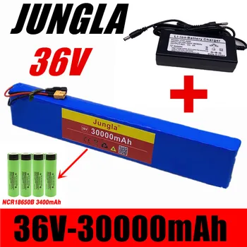 

36V 10S4P 30Ah battery pack 1000W high power battery 42V 30000mAh Ebike electric bicycle BMS 42v battery with xt60 plug+charger