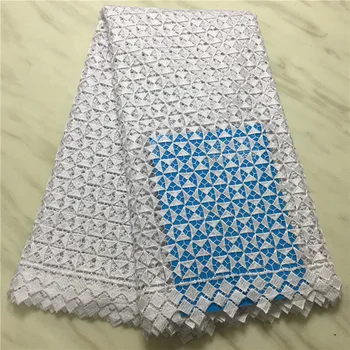 

2019 new design guipure lace fabric high quality African guipure cord laces fabric embroidery laces 5 yards for wedding pl82-412