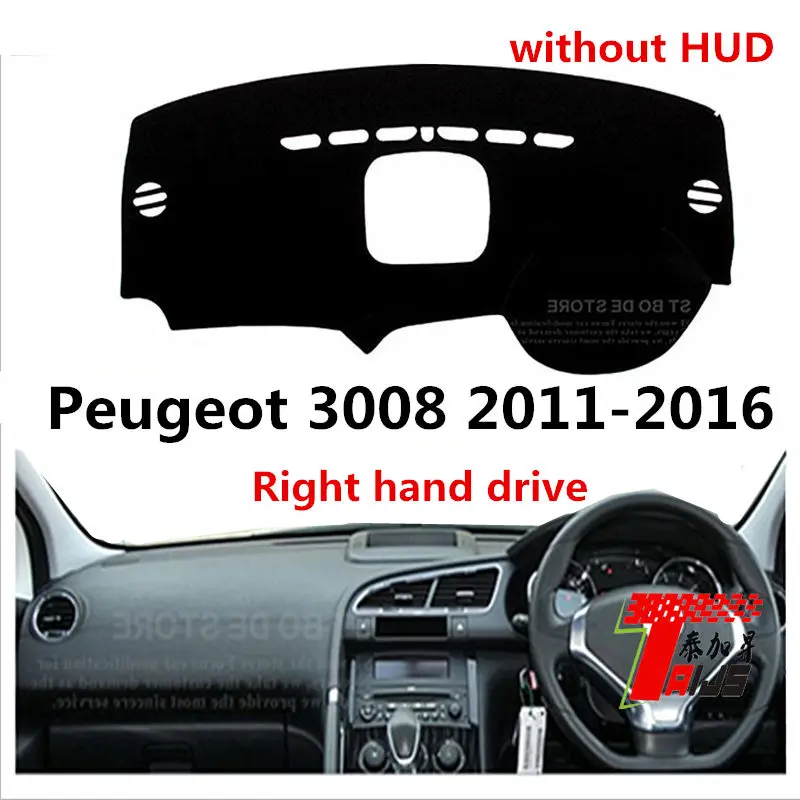Taijs чехол для приборной панели автомобиля с правым приводом peugeot 3008 2011 2016