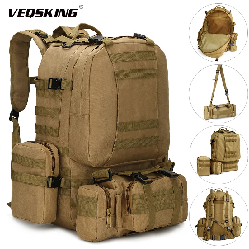 25-50L Tactical Backpacks Men's Military Backpack Hiking Trekking Backpack Travel Sport Bag Outdoor Climbing Bag 1