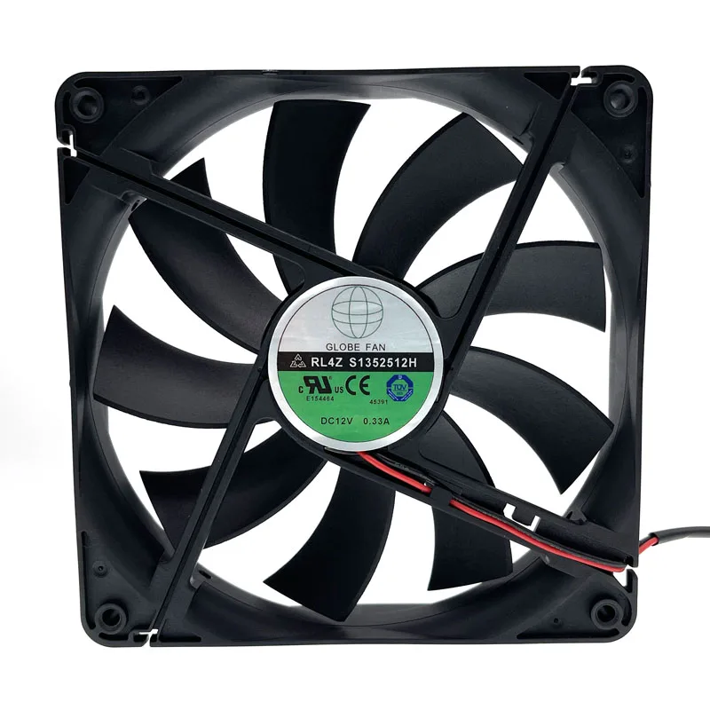 135mm PSU Cooling Fan RL4Z S1352512H 12V 0.33A 13.5CM Chassis Power Supply Cooling Fan 135x135x25mm Cooler 135mm PSU Cooling Fan RL4Z S1352512H 12V 0.33A 13.5CM Chassis Power Supply Cooling Fan 135x135x25mm Cooler