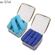 8/12 шт бигуди сна комплект для укладки длинные хлопковые бигуди DIY Инструменты для укладки волос Голубой Цвет Magic парикмахерские Очаровательная прическа