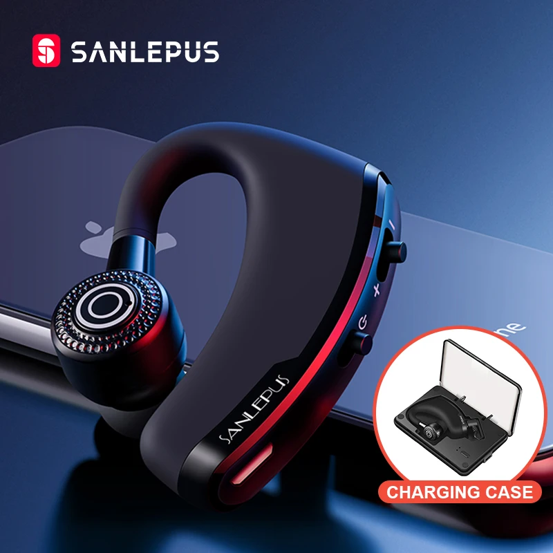 SANLEPUS Bluetooth наушники беспроводные гарнитура с HD микрофоном для телефона iPhone