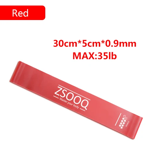 red Эспандеры для фитнеса эластичная лента для тренировки латексные петли для йоги спортивная резинка для силовых тренировок оборудование для спортзала - Цвет: red