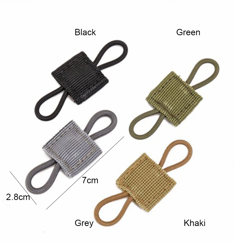 Antenna Binding Buckle Tactical Buckle Elastic Ropes Elastic Straps Tent Rope Buckle 4Pcs PTT Retainer Elastic Molle Buckle Antenna Stick Pipe Binding
