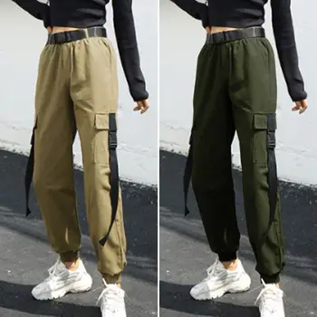 

Stylish Women's Spring Pockets Overalls Trousers ZANZEA 2020 Casual Pants Long Pantalon Female Streetwear High Waist Turnip 5XL